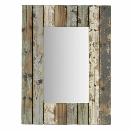 RICKI&APOSS RUGS Torres Farmhouse Wall Mirror - Multicolor RI2522543